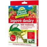 Maják ostaní Lepové desky ZDRAVÁ ZAHRADA bílé na pilatky 15x20cm 5 ks – Sleviste.cz