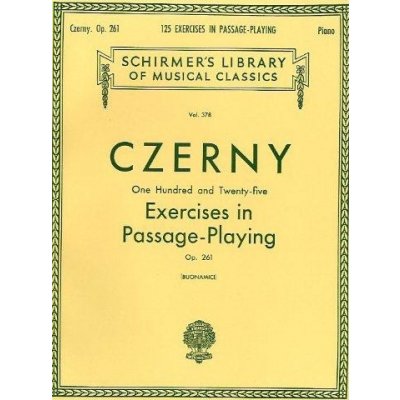 Carl Czerny 125 pasážových cvičení 125 Exercises in Passage Playing Op.261 noty na klavír – Zboží Mobilmania