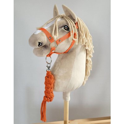 Super Hobby Horse Kouzlo Hobby Horse Kantar A3 provazová vazba oranžový – Zboží Dáma