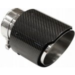 MTuning Koncovka tlumiče výfuku 114 mm, vstup 76 mm, lesklý karbon | Zboží Auto