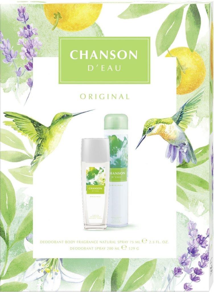 Chanson d Eau Original parfémovaný deodorant sklo 75 ml + deodorant sprej 200 ml dárková sada