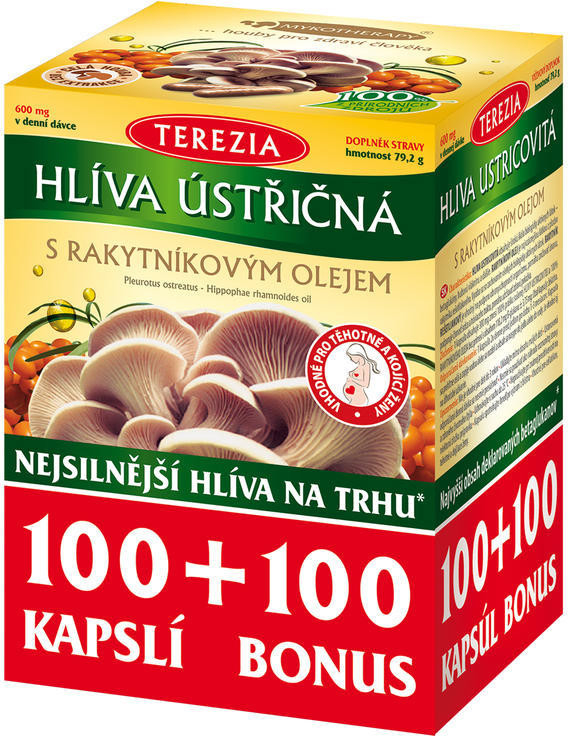 Terezia Company Hlíva ústřičná s rakytníkovým olejem 100+100 kapslí