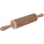 Embosovaný váleček s vypáleným vzorem ZVONKY – HobbyKompas.cz