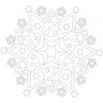 Radost v písku Šablona na pískování Vánoční mandala stromečky 210 x 210 mm – Zboží Dáma