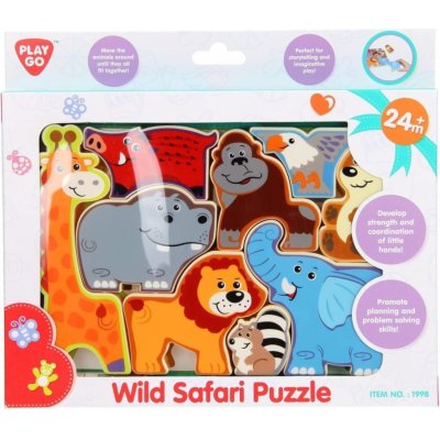 PlayGo 1998 Puzzle/Vkládačka deskové safari – Zbozi.Blesk.cz