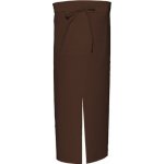 Link Kitchen Wear Bistro a barová zástěra do pasu s kapsou a rozparkem pro dynamickou práci Hnědá – Hledejceny.cz