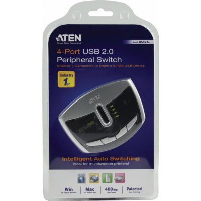 Aten US-421A USB 2.0 switch 4-ports – Zboží Mobilmania