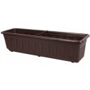 Plastkon Samozavlažovací truhlík Garden 60x14x17 cm hnědý