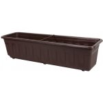Plastkon Samozavlažovací truhlík Garden 60x14x17 cm hnědý – Sleviste.cz