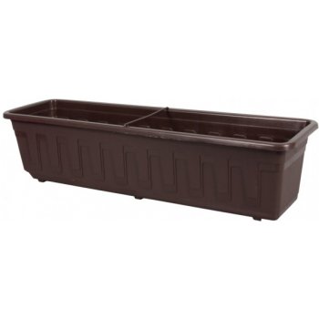 Plastkon Samozavlažovací truhlík Garden 60x14x17 cm hnědý