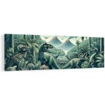 Obraz divoký svět dinosaurů - 120x40 – Hledejceny.cz