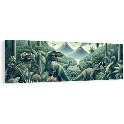 Obraz divoký svět dinosaurů - 120x40 – Hledejceny.cz