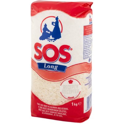 SOS Long dlouhozrnná rýže - 1 kg – Zbozi.Blesk.cz