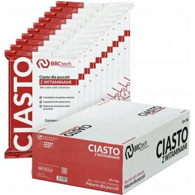 BRCtech Těsto pro včely s vitamíny posilující fondán 10 x 1 kg – Hledejceny.cz