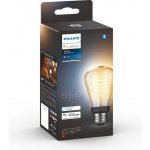 Philips Hue Bluetooth LED White Ambiance filamentová žárovka 8719514301467 E27 ST64 7W 550lm 2200-4500K černá, stmívatelná Studená bílá – Zboží Živě