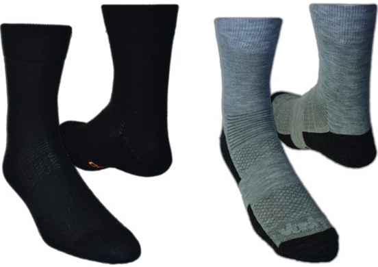Vavrys ponožky Light Trek CMX 2-pack černá-šedá
