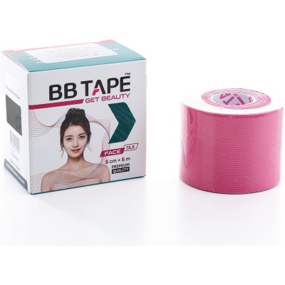 BB Tape ICE tejp na obličej z hedvábí růžová 5 m x 5 cm – Hledejceny.cz