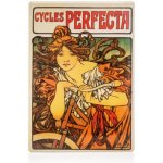 Cedule Alfons Mucha – Cycles Perfecta, 15 x 21 cm – Zboží Mobilmania