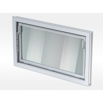 ACO Sklepní okno bílé vyklápěcí plastové 80 x 50 cm dvojsklo 4+4 mm
