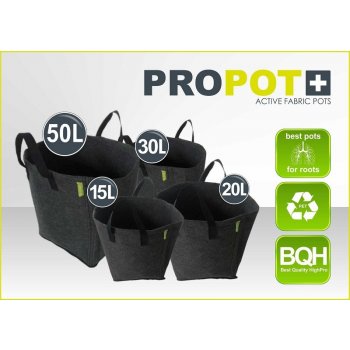 GARDEN HIGHPRO PROPot textilní květináč černý 20L