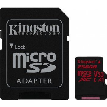 Kingston micro SDXC 256 GB UHS-I + adaptér SDCR/256GB