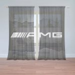 Sablio Záclony AMG černá: 2ks 150x250cm – Hledejceny.cz