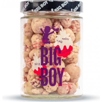 Big Boy Maliny v bílé čokoládě 160 g – Zboží Mobilmania