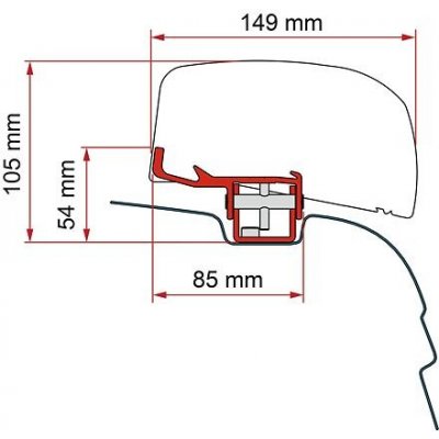 Adaptér VW T5/T6 pro markýzu Fiamma F40van – Sleviste.cz