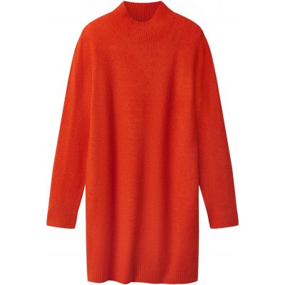 Esmara Dámské pletené šaty oranžová – Zboží Mobilmania