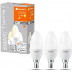 Ledvance sada 3x chytrá LED žárovka SMART+ WIFI, E14, Candle, 5W, 470lm, 2700K, teplá bílá SMART+ WIFI – Zboží Mobilmania
