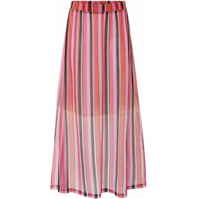 esmara dámská maxi sukně červená růžová oranžová – Zboží Dáma