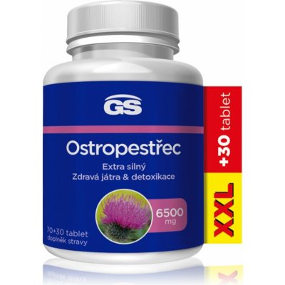 GS Ostropestřec 6500 mg XXL 100 tablet – Hledejceny.cz