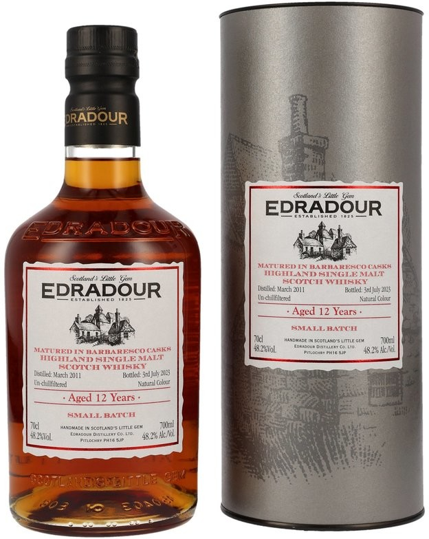 Edradour 12y Barbaresco Casks 2011/2023 48,2% 0,7 l (tuba)