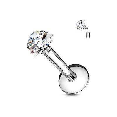 Šperky4U piercing do brady labreta srdíčko čirý zirkon LB01163-1208 – Zbozi.Blesk.cz