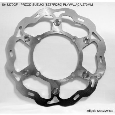 GROSSKOPF přední brzdový kotouč SUZUKI RMZ 250 07-14, RMZ 450 05-14, RMX450 10-13 (SZ37FID) plovoucí (118X270X3,5mm) (270mm)(4 otvory) – Zboží Mobilmania