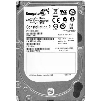 Seagate Constellation 1TB, 2,5'', SAS, 7200rpm, 64MB cache, ST91000640SS