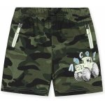 Kugo chlapecké maskáčové kratasy světle zelené khaki se zeleným zipem – Zbozi.Blesk.cz