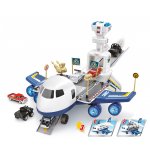 Kids World Hrací sada letadlo s rampou policie 35 x 35 x 20 cm – Zboží Dáma
