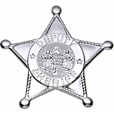 Šerifská hvězda stříbrná – Zboží Mobilmania