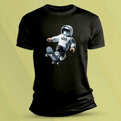 Sandratex dětské bavlněné tričko Roblox skin 2 Černá – Sleviste.cz