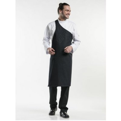 Chaud Devant Kuchařská zástěra Butcher Black Denim Black – Hledejceny.cz
