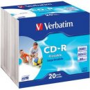 Verbatim CD-R 700MB 52x, Printable, spindle, 25ks (43439)