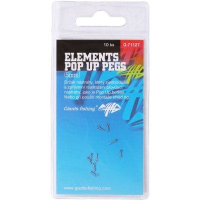 Giants Fishing Kolíček s očkem Elements Pop Up Pegs 5 mm 10 ks