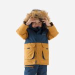 Quechua parka SH 500 Mountain modrá okrová – Zboží Mobilmania