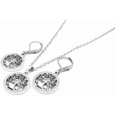 Steel Jewelry soupravaSTROM ŽIVOTA Chirurgická ocel SET231166 – Sleviste.cz