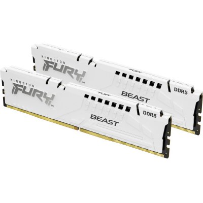 AMD Kingston DDR5 Fury Beast White DIMM 32GB 5200MHz EXPO bílá Kit 2x 16GB KF552C36BWEK2 32