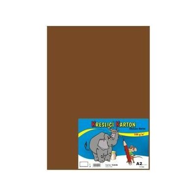 Kreslicí karton A2/180g/10lis hnědá – Zboží Dáma