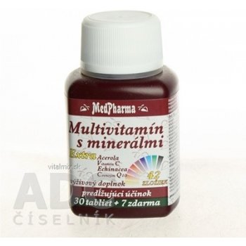 MedPharma MultiVitamín s minerály + extra C 37 tablet