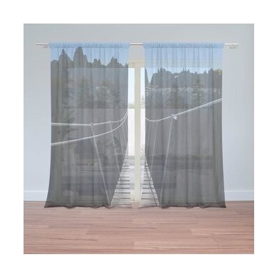 Sablio Záclony Visutý most: 2ks 150x250cm – Hledejceny.cz