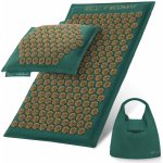4FIZJO Akupresurní podložka ECO s polštářem 68 x 42 cm - zeleno-zlatá – Zboží Dáma
